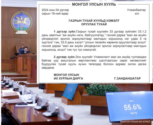 Газрын тухай хуулийг ингэж өөрчилжээ